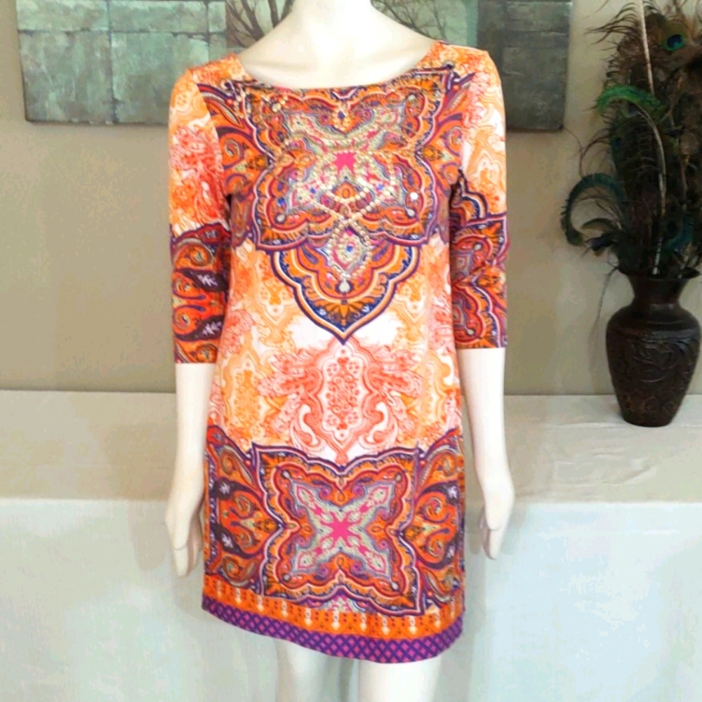 Sz M/L Joyous & Free Shift Dress